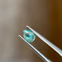 Sapphire Row 0.40 ct Natural Emerald Green, Pear Cut, Zambia, AIG Certified