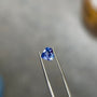 Sapphire Row 1.41 ct Natural Violetish Blue Tanzanite, Heart Cut, AIG Certified