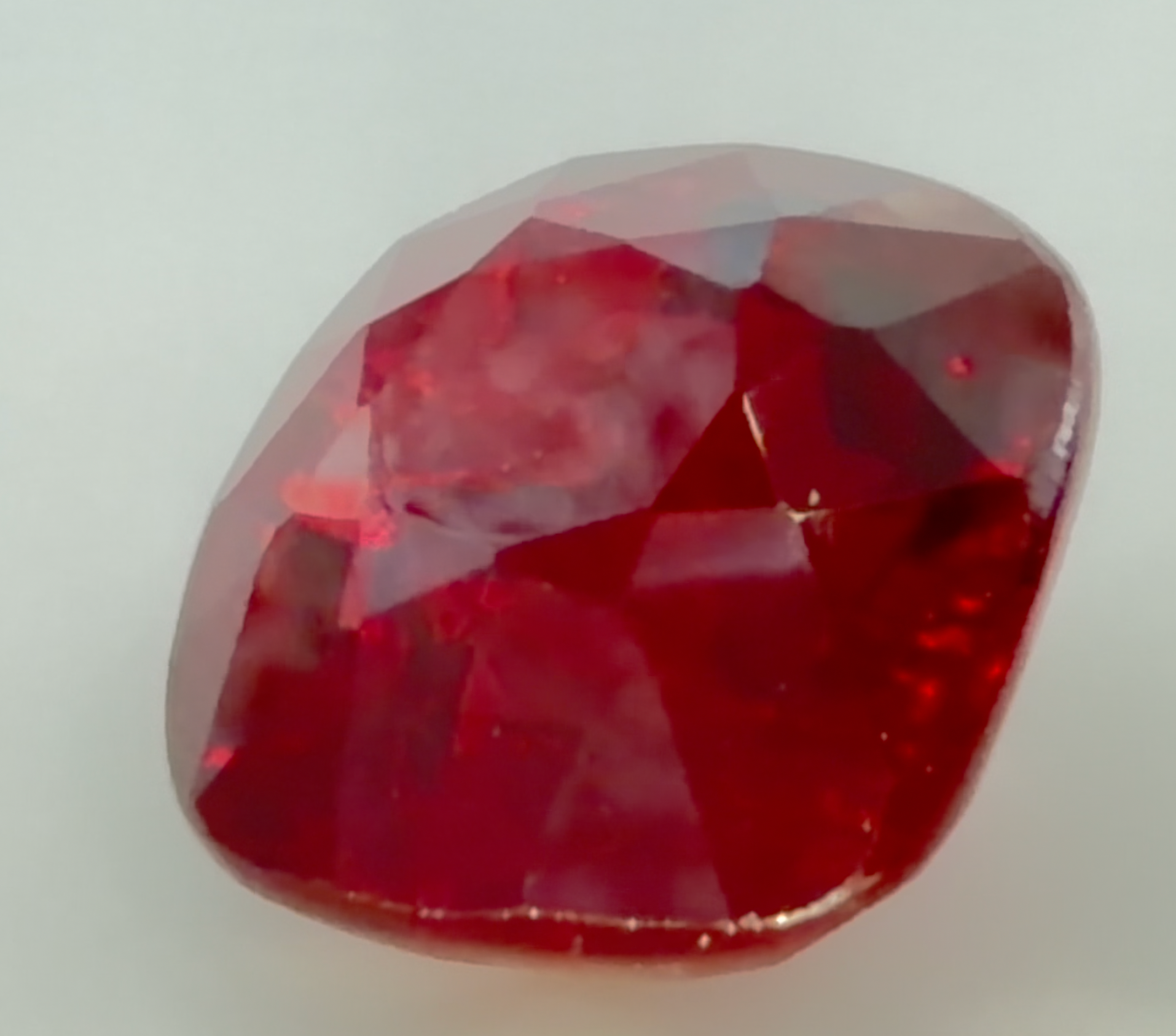 4.03 ct Red (Vivid to Deep) Ruby – Cushion Cut – Unheated – Mozambique