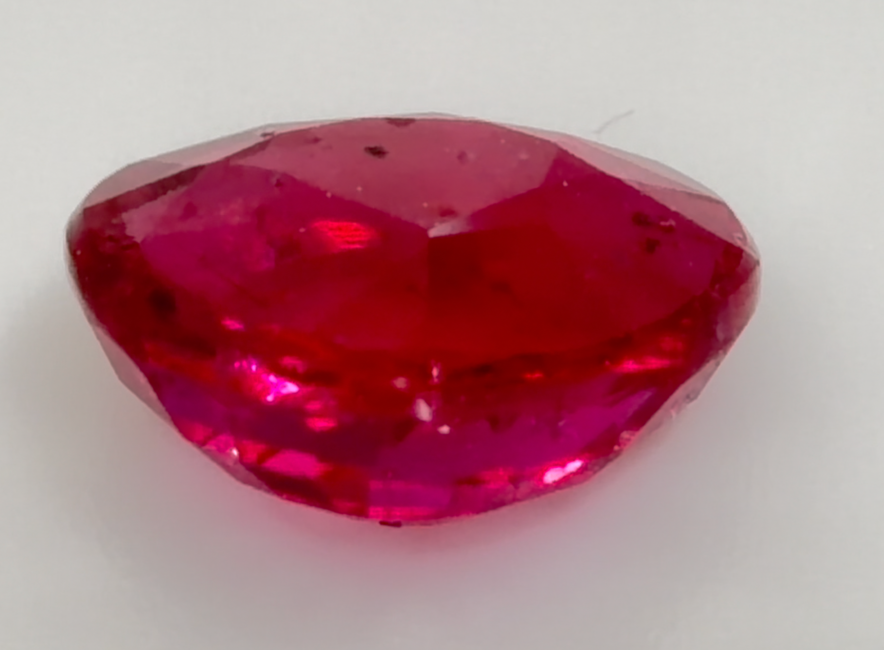 4.02 ct Pinkish-Red (Pigeon Blood) Ruby – Heart Cut – Untreated – Mozambique