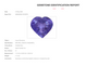 Sapphire Row 1.41 ct Natural Violetish Blue Tanzanite, Heart Cut, AIG Certified