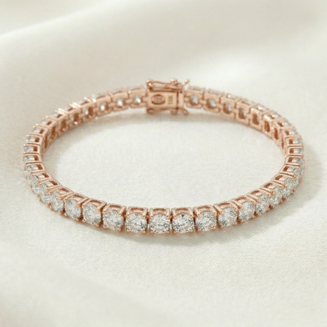 Classic Diamond Tennis - Rose Gold
