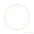 Sapphire Row Gold Ball Detail Necklace in Yellow Gold