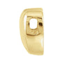 Gold Heart Slide Pendant in 14K yellow gold, alternate view