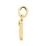 Gold Initial Pendant in 14K yellow gold, alternate view