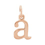 Gold Initial Pendant in 14K rose gold