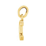 Gold Initial Pendant in 14K yellow gold, alternate view