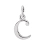 Gold Initial Pendant in 14K white gold