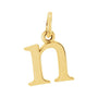 Gold Initial Pendant in 14K yellow gold
