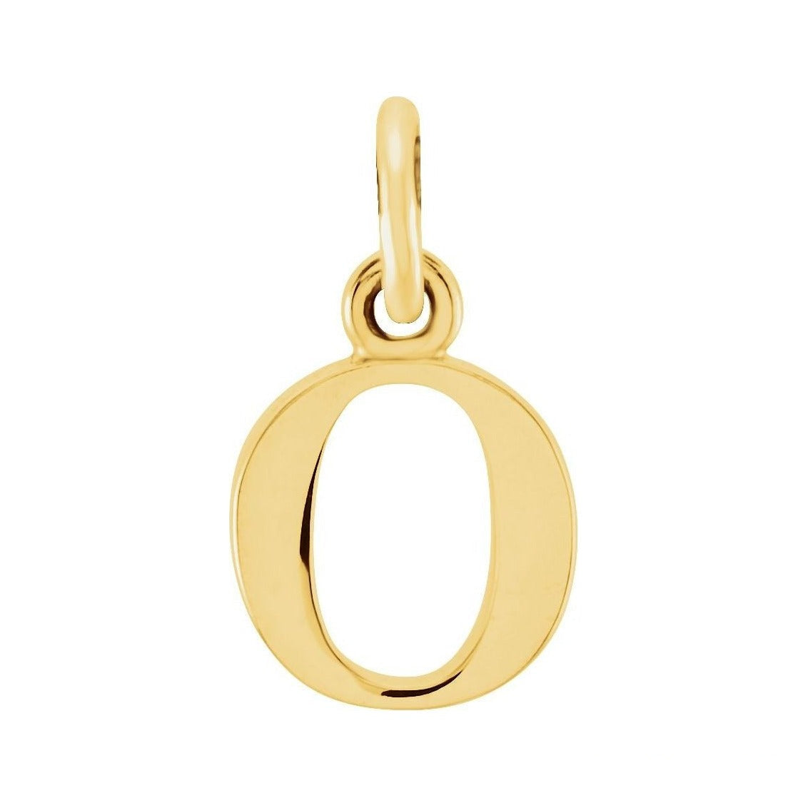 Gold Initial Pendant in 14K yellow gold