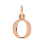 Gold Initial Pendant in 14K rose gold