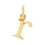 Gold Initial Pendant in 14K yellow gold
