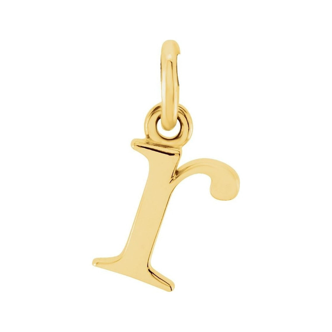 Gold Initial Pendant in 14K yellow gold