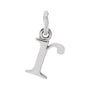 Gold Initial Pendant in 14K white gold