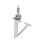 Gold Initial Pendant in 14K white gold
