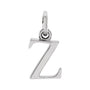 Gold Initial Pendant in 14K white gold