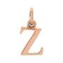 Gold Initial Pendant in 14K rose gold