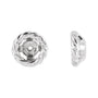 Gold Rope Jacket Earrings in 14K white gold
