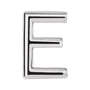 Gold Single Initial Stud Earring in 14K white gold