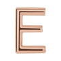 Gold Single Initial Stud Earring in 14K rose gold