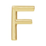 Gold Single Initial Stud Earring in 14K yellow gold