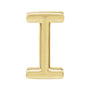 Gold Single Initial Stud Earring in 14K yellow gold