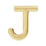 Gold Single Initial Stud Earring in 14K yellow gold