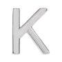 Gold Single Initial Stud Earring in 14K white gold