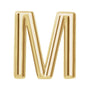 Gold Single Initial Stud Earring in 14K yellow gold