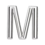 Gold Single Initial Stud Earring in 14K white gold