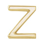 Gold Single Initial Stud Earring in 14K yellow gold