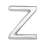 Gold Single Initial Stud Earring in 14K white gold