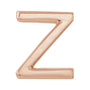 Gold Single Initial Stud Earring in 14K rose gold