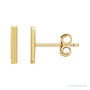 Gold Vertical Bar Earrings in 14K yellow gold