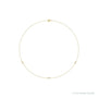 Sapphire Row Lab-Grown Diamond 3-Station Necklace - 1/5 ctw in Yellow Gold