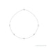Sapphire Row Lab-Grown Diamond 5-Station Necklace - 1/2 ctw in White Gold
