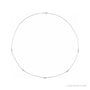 Sapphire Row Lab-Grown Diamond 5-Station Necklace - 1/4 ctw in White Gold