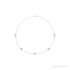 Sapphire Row Lab-Grown Diamond 5-Station Necklace - 1 ctw in White Gold