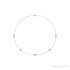 Sapphire Row Lab-Grown Diamond 5-Station Necklace - 3/4 ctw in White Gold