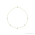 Sapphire Row Lab-Grown Diamond 5-Station Necklace - 1/2 ctw in Yellow Gold