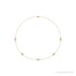 Sapphire Row Lab-Grown Diamond 5-Station Necklace - 3/4 ctw in Yellow Gold