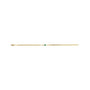 Lab-Grown Bezel-Set Gemstone Curb Bracelet in Emerald, Yellow Gold, shown from a second angle