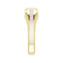 Lab-Grown Diamond Emerald-Cut Half-Bezel East-West Band in 14K yellow gold, alternate view