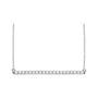Lab-Grown Diamond Pavé Bar Necklace in 14K white gold