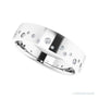 Lab-Grown Diamond Scattered Cigar Band in 14K white gold, alternate view