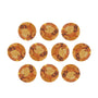 Lot of 10: 4.25 mm natural orange citrine, round cut | Sapphire Row · cut7