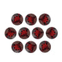 Lot of 10: 4.5 mm natural dark orange red mozambique garnet, round cut | Sapphire Row · cut7