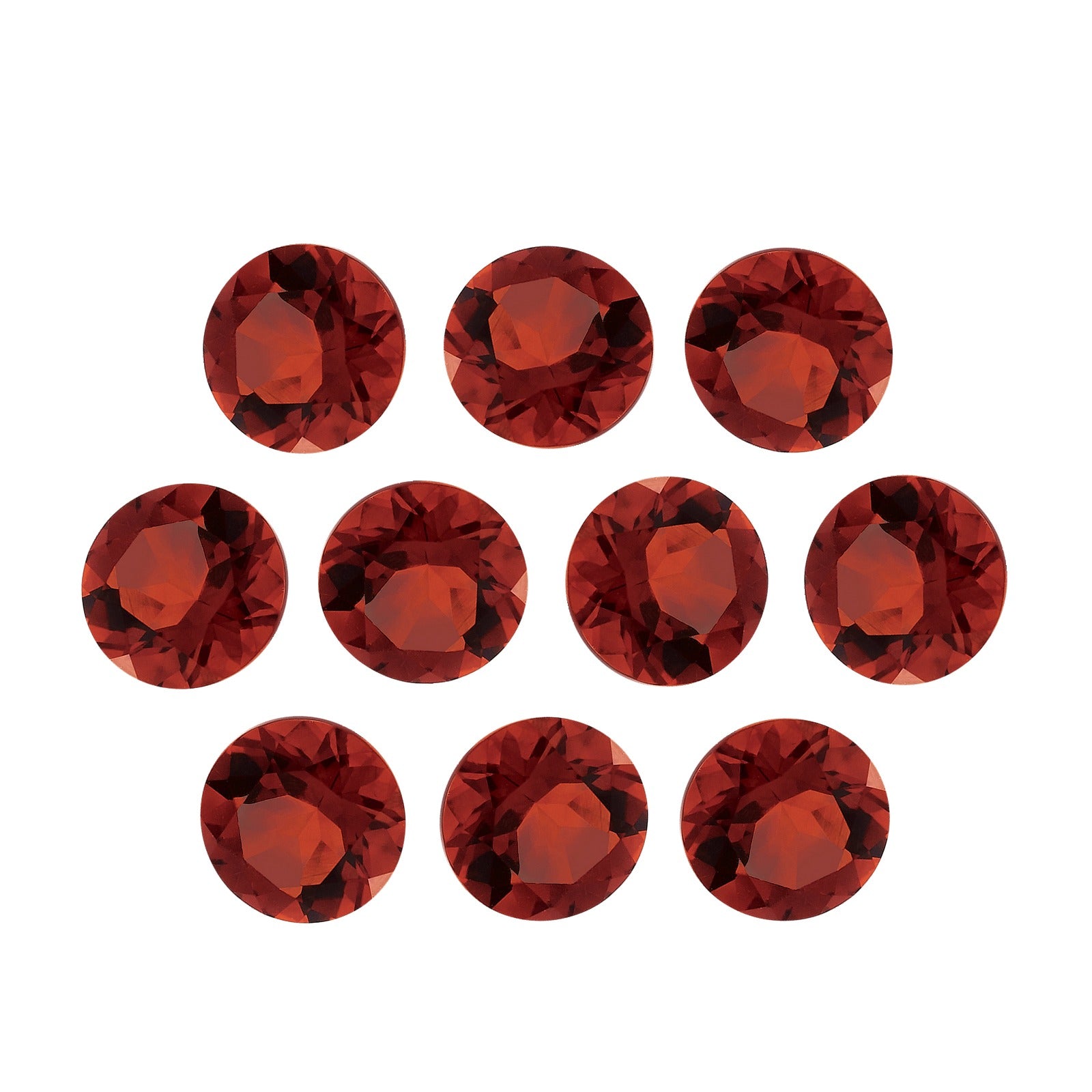 Lot of 10: 4.5 mm natural madeira citrine, round cut | Sapphire Row · cut7