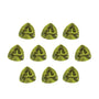 Lot of 10: 4 mm natural arizona green peridot, trillion cut | Sapphire Row · cut7