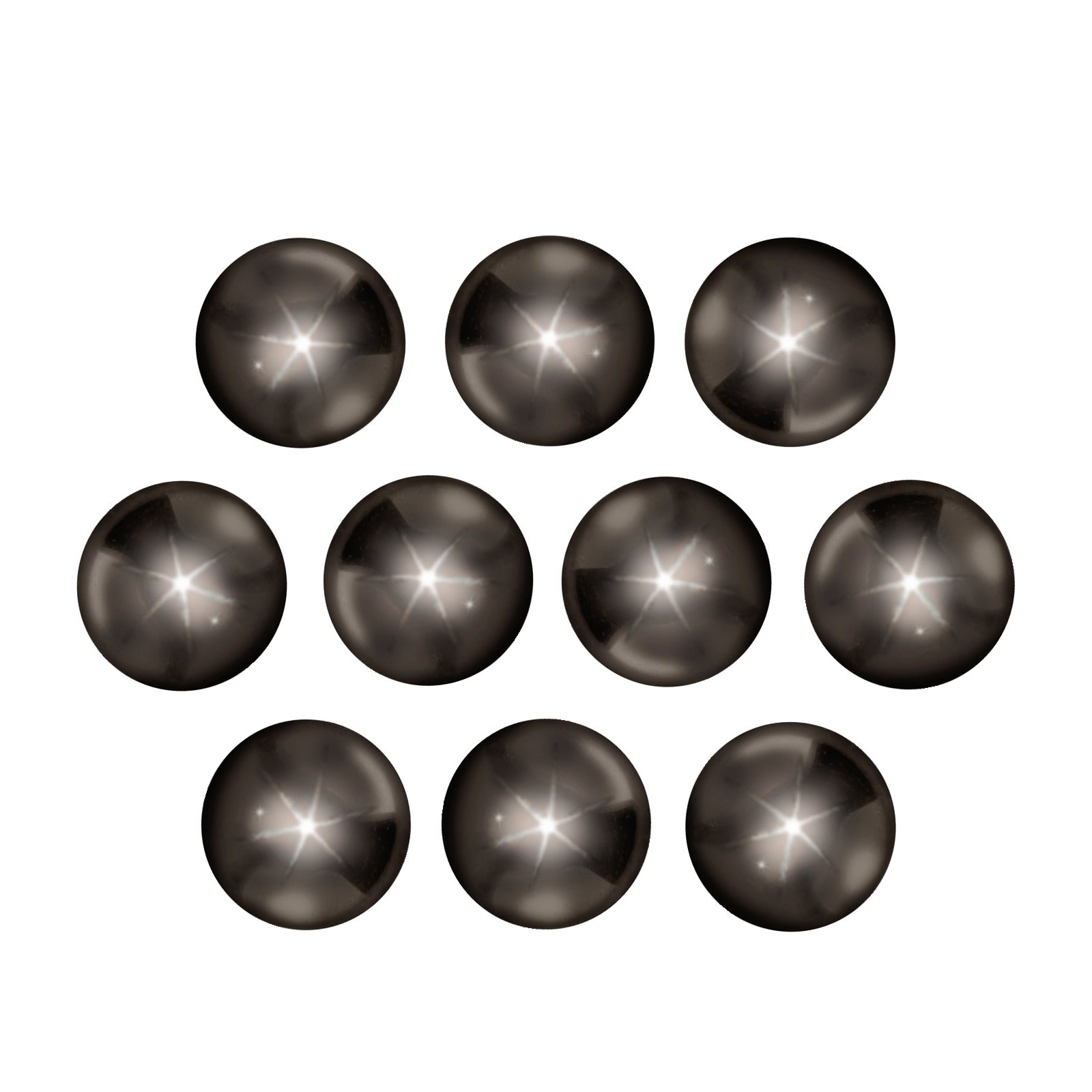 4 mm natural black star sapphire, round cut | Sapphire Row · cut7